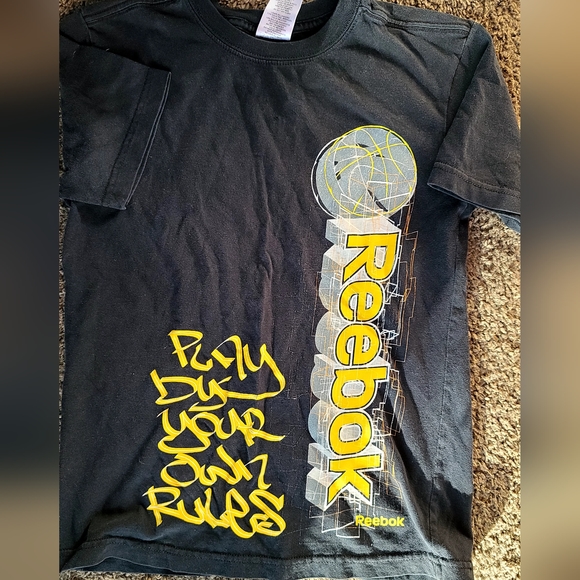 Reebok black kids t-shirt szM - Picture 2 of 3